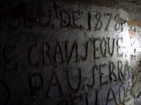 11.11.2012. Imatge de la inscripció de la paret interior.